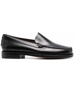Sebago Polished-Leather Loafers - Black