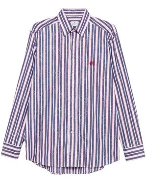 Etro Striped Floral Shirt - Purple