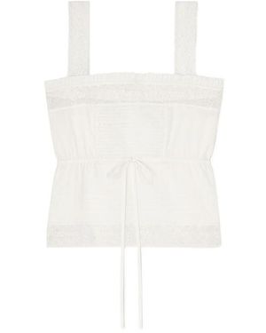 Ganni Sleeveless Tops - Natural