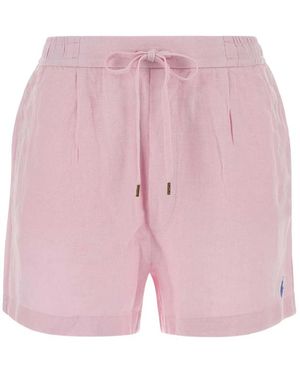 Ralph Lauren Mini Shorts Linen - Pink