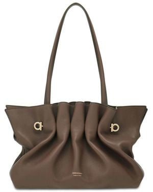Ferragamo Soft-Bag M - Brown
