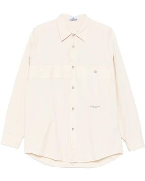 Stone Island Neutrals Jackets - White