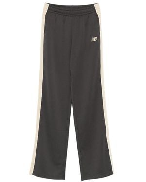 New Balance Logo-Embroidered Trousers - Grey