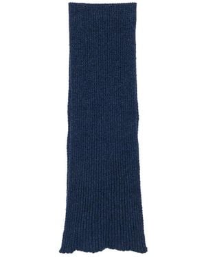 Baserange Ribbed-Knit Scarf - Blue