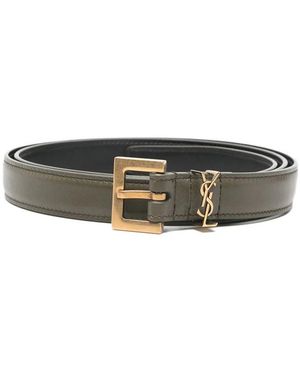 Saint Laurent Belts - Green
