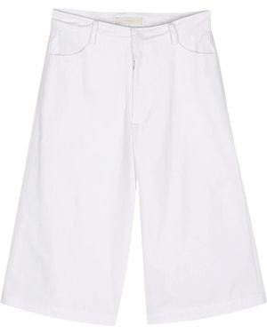 Faithfull the Brand Wide-Leg Canvas Shorts - White