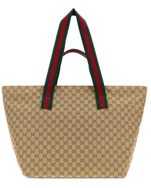 Gucci Neutrals Tote Bags - Brown