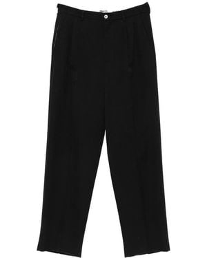 Magliano Pleated Wide-Leg Pants - Black