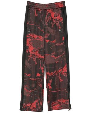 Puma X Ahluwalia X Ahluwalia T7 Graphic-Print Track Trousers - Red