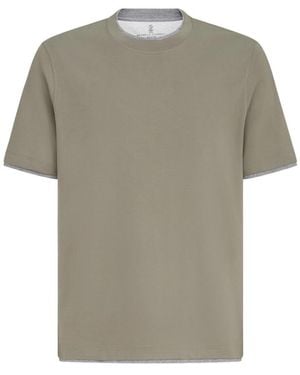 Brunello Cucinelli T-Shirt Cotton - Grey