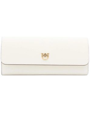財布・小物その他 PINKO 'Compact' wallet Beige Compact small wallet in smooth leather with logo PINKO