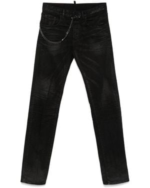 DSquared² Chain-Detailed Jeans - Black