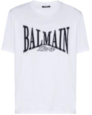 Balmain Logo-Print T-Shirt - White