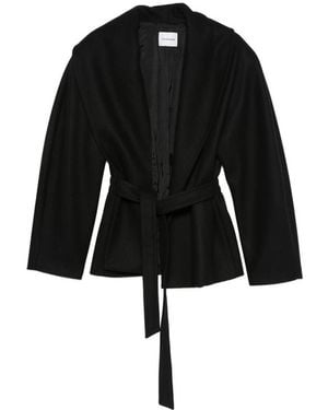 ANDAMANE Niki Long-Sleeve Belted Jacket - Black