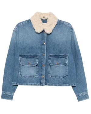 Moncler Long-Sleeve Jacket - Blue