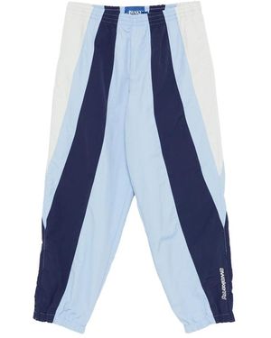 Awake Couture Logo-Detail Trousers - Blue