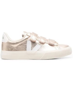 Veja Recife Metallic Touch-Strap Trainers - White