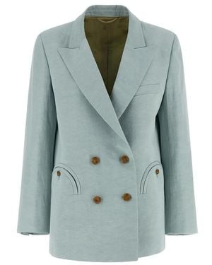 Blazé Milano Zenith Double-Breasted Blazer - Blue