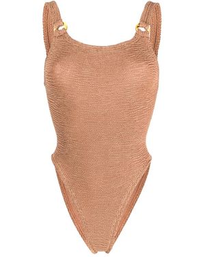Hunza G One-Piece Swimsuit - Brown