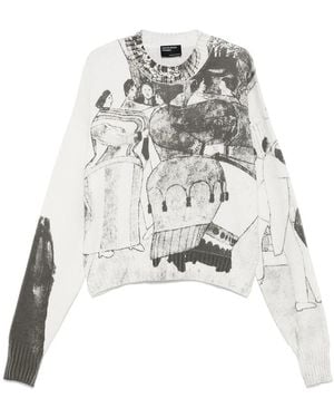 Enfants Riches Deprimes Crew-Neck Sweater - White