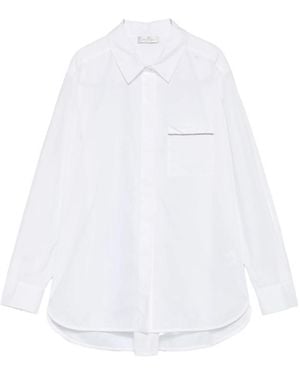 Panicale Embellished-Pocket Shirt - White