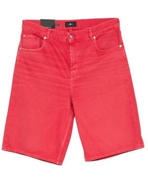 7 For All Mankind Shorts - Red