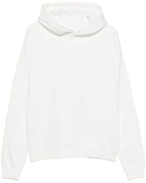 Woc Phoenix Ribbed-Trim Hoodie - White