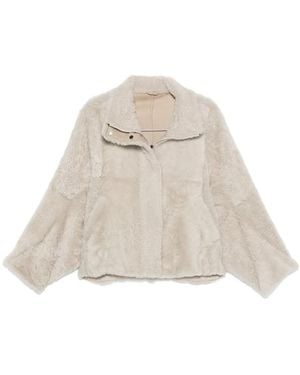Brunello Cucinelli Shearling Jacket - Natural
