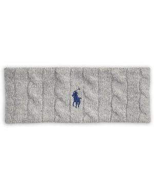 Ralph Lauren Cable-Knit Head Band - Grey