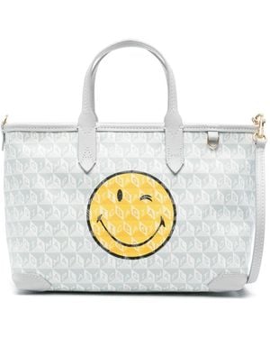 Anya Hindmarch Mini I Am A Plastic Bag Tote Bag - White