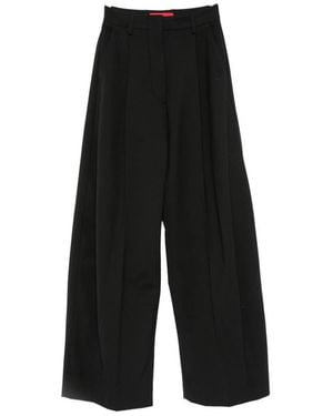 Thelatest E-Billie Pleated Tailored Trousers - Black