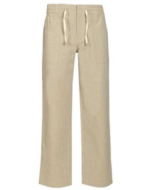 Drole de Monsieur Elasticated Cotton Trousers - Natural