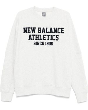 New Balance Logo-Print Sweatshirt - White