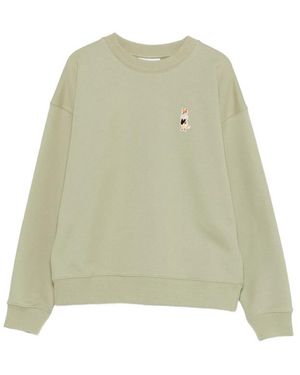 Maison Kitsuné Fox Embroidery Sweatshirt - Green