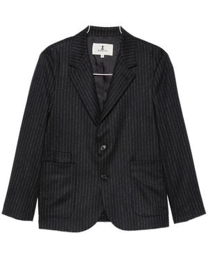 Barena Pinstripe-Pattern Blazer - Black