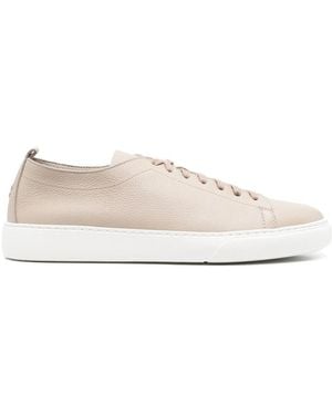 Henderson Leather Trainers - Natural