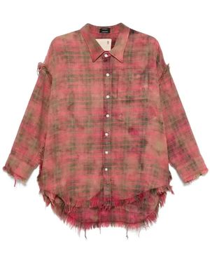R13 Distressed Shirt - Red