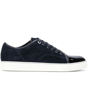 Lanvin Dbb1 Patent-Toe Trainers - Blue
