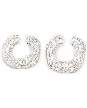 Cult Gaia Solene Crystal-Embellished Ear Cuffs (Set Of Three) - White