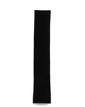 Dries Van Noten Ribbed-Knit Scarf - Black