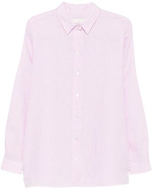 Riviera Button-Up Long-Sleeve Shirt - Pink