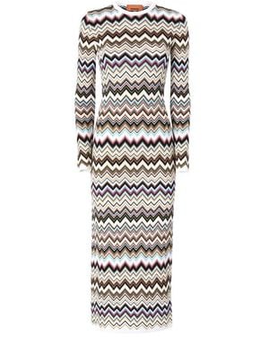 Missoni Zigzag-Knit Dress - White