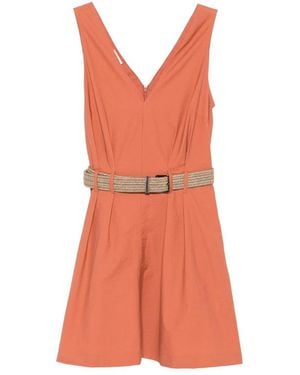 Brunello Cucinelli Short Dresses - Orange