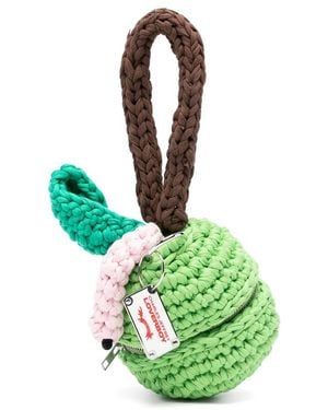 Charles Jeffrey Logo-Plaque Clutch Bag - Green