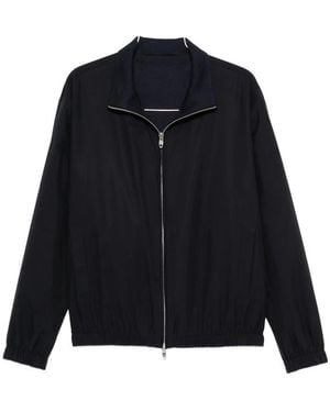 Umit Benan Zip-Up High-Neck Jacket - Blue