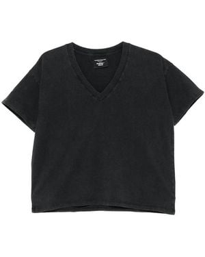 Majestic Filatures V-Neck Short-Sleeve T-Shirt - Black