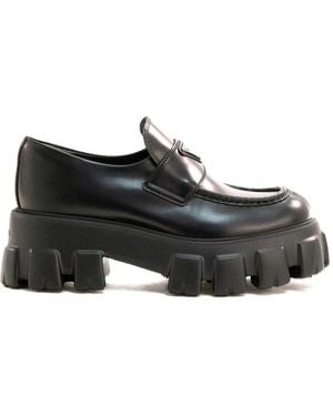 Prada Monolith Loafers - Black