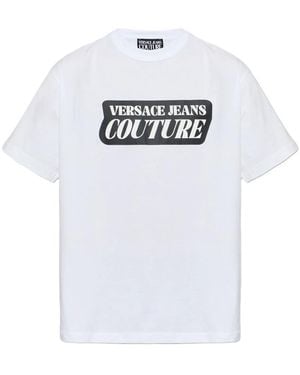 Versace Jeans Couture Cotton Logo T-Shirt - White