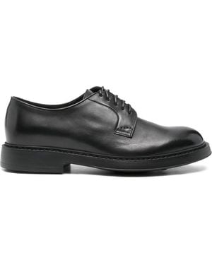 Doucal's Leather Derby Shoes - Black