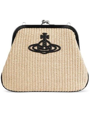 Vivienne Westwood Neutrals Clutch Bags - Natural